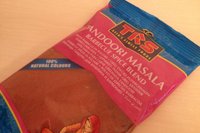 Tandoori-krydder. Må se om dette blir tilsvarende den pakken man finner i vanlige dagligvarebutikker.