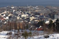 Utsikt ned mot sentrum