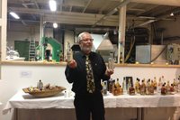 Akevitt-sti og siste stopp ved Gjøvik glassverk.