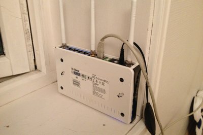 Måtte flytte ruteren inn på samme rom :(