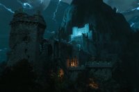 Yennefer setter opp et kraftfelt rundt slottet