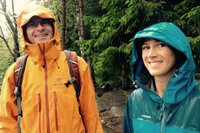 På tur i Nordmarka. Det regnet ganske mye