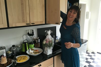 90-årsfeiring av farfar hos tante