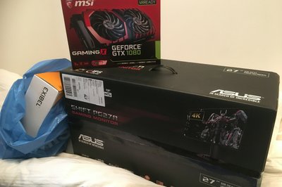 Sist oppgradering av PC'en var i 2014. Her med et MSI GTX 1080 skjermkort og en ny 27