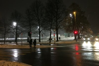 Første dag med snø