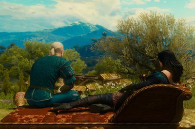 Yennefer kommer på besøk, og tar med seg enhjørningen sin...