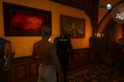 Her et annet maleri av en annen maler, hjemme hos Geralt.