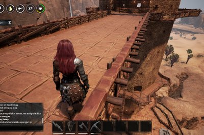 Tok en liten visit til naboen