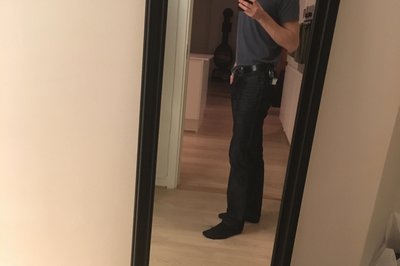 og et nytt speil til gangen