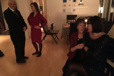 Julaften hos far. Farmor og farfar på besøk