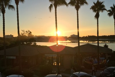 Solnedgang fra restauranten 