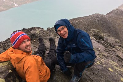 På det bratteste over Besseggen