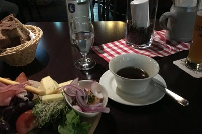 Middag på hotellet i Stuttgart