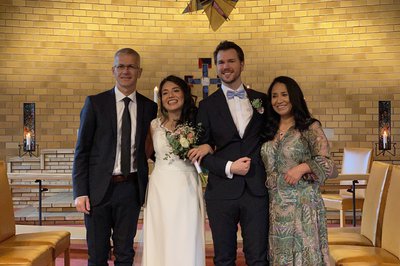 Paret med far og hennes mor