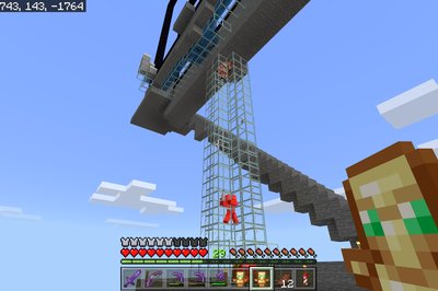 Piglins falling down