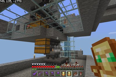 The sorting system with a smelter for gold swords