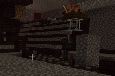 The brute in a boat with a chest so that no other mob can enter the boat.