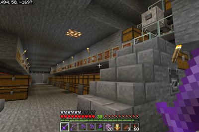 Sorting system with a shulker unloader
