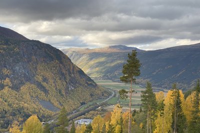 Vi måtte stoppe flere ganger på vei opp da pappa måtte ta bilder