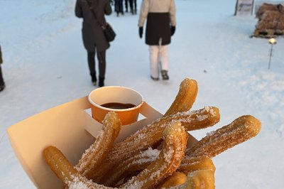 Julemarked med søsken og tante