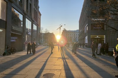 Oslo en kald vinterdag