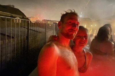 Nyttårsaften. Her Robin og Ingerid