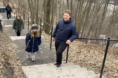 På vei opp til Ekebergparken