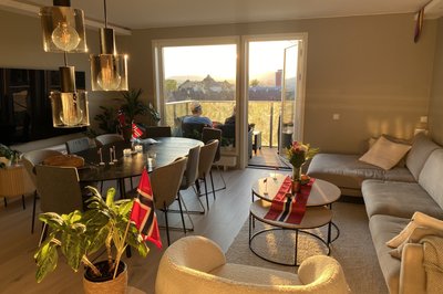 Pyntet til 17.mai-feiring