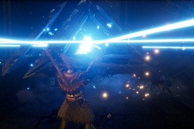 kamper mot maskiner i underjordiske grotter og pyramider