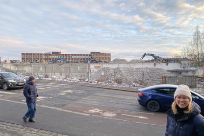 Riving før bygging av NRK sitt nye hovedkvarter