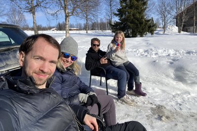 Sleike litt sol før vi måtte tilbake til Oslo