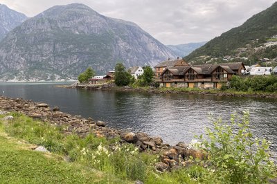 Eidfjord hvor vi spiste på Vik pensjonat